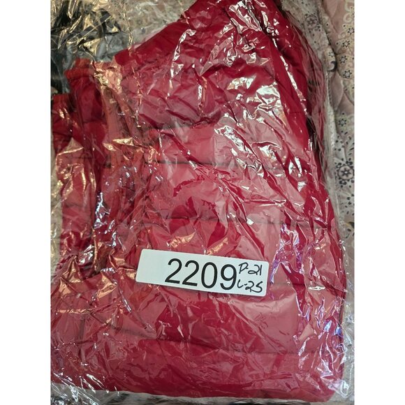 Abercrombie & Fitch Mens Red Puffer Vest winter warm ski boho see description - Picture 7 of 7